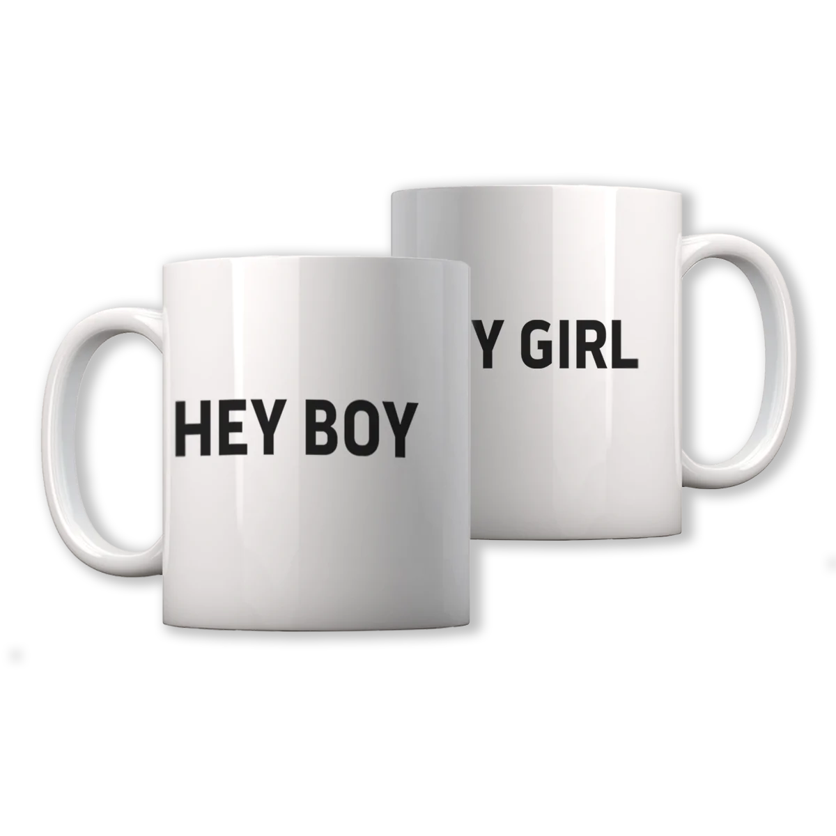 HEY BOY HEY GIRL WHITE MUG